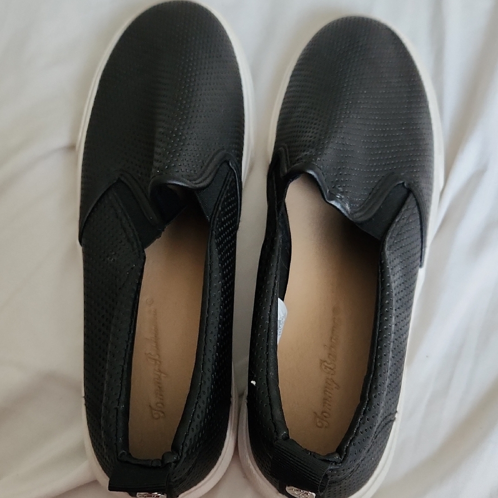 NWOT Tommy Bahama Black Textured Slip-On Shoes
